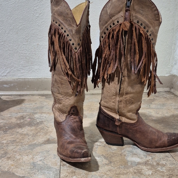 TONY LAMA WOMEN'S MOSTO TUCSON SNIP TOE WESTERN BOOTS VF3036 SIZE 6 B SIDE ZIP - Picture 2 of 16